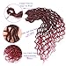 Karida Faux Locs Crochet Hair 18 Inch, 6 Packs Pre Looped Goddess Locs Crochet Hair, Wavy Crochet Faux Locs With Curly Ends, Boho Faux Locs Crochet Hair For Black Women (18 inch, TBug#)