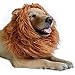 DIBBATU Lion Mane Costume Lion Mane Wig for Large/Medium Dogs Halloween Fancy Hair, Brown