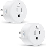 EIGHTREE Smart Plug WiFi Outlet Works with Alexa & Google Home, 15A, 2-Pack | Smart Home Socket with Remote Control & Timer F