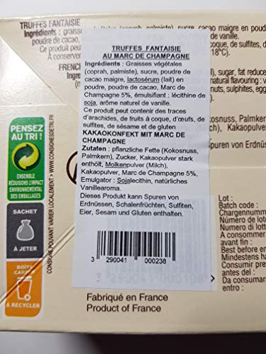 Guyaux Trüffelpralinés Truffes Fantaisie mit Marc de Champagne - 1er Pack – Bild 3