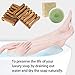 Awpeye 4 Pieces Bathroom Natural Wooden Soap Case Holder, Hand Craft Bathtub Shower Dish Accessories