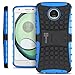 Motorola Moto Z Play Case, Moto Z Play Droid Case, CoverON [Atomic Series] Hybrid Armor Cover Tough Protective Hard Kickstand Phone Case for Motorola Moto Z Play Droid / Z Play - Blue