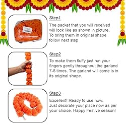 Hashcart Artificial Marigold Garland Flower