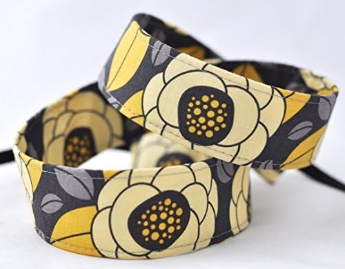 Gray and Yellow Aviary Bloom - dSLR Camera Strap