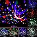DQMOON Boys Night Light for Kids,Toddler Boys Toys Age 4 5 6, Rotating Light Projector with 8 Color Light Change for Kids Baby (Black-car&Star)