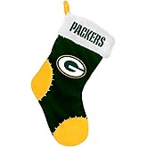 FOCO NFL Green Bay Packers Team Logo Plush Holiday Stocking, Team Color, One Size