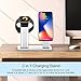 yootech Char002 2 in 1 Charging Dock Compatible with Apple Watch Series 3/2/1iPhone X/8/8Plus/7/7Plus/6S/Plus Aluminum Stand Holder, Silver