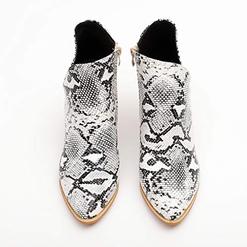 51WEzYZKOdL Botines Piel Mujer Otoño, Botines Patrón de Serpiente Botas Bajos Patrón de Leopardo Zapatos Tacon Ancho Puntiagudos… Botines Piel Mujer Otoño, Botines Patrón de Serpiente Botas Bajos Patrón de Leopardo Zapatos Tacon Ancho Puntiagudos… - Imagen 3