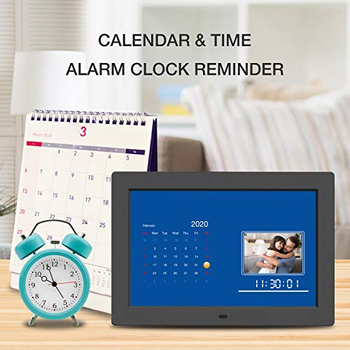 Jeemak Digital Picture Frame 10.1 Inch Digital Frame with Remote