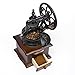 Coffee Grinder Foruchoice Vintage Style Coffee Grinder Spice Hand Grinding Machine Hand-crank Roller Drive Grain Burr Mill Coffee Machine