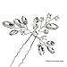 Yean Bride Wedding Hair Pins Crystal Bridal Hair Accessories for Women and Girls (Pack of 3) (Silver)