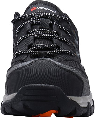 MODYF Steel Toe Cap Work Safety Shoes Reflective Casual Breathable Outdoor Boots Puncture Proof Footwear (8.5, Dark Grey) - Thumbnail 2