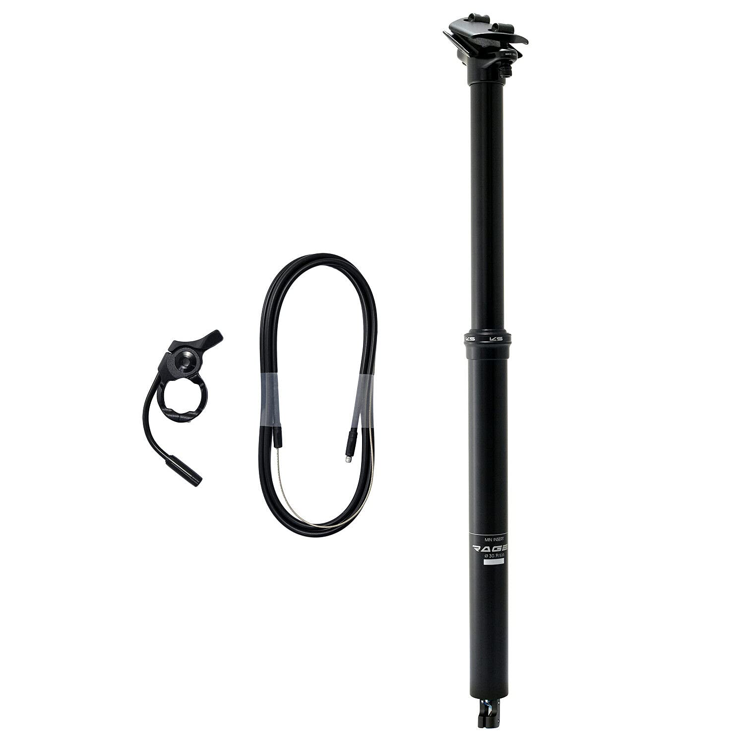 Kind Shock KS Rage-i 30.9x535mm Travel: 190mm Remote Dropper Seatpost, KS2307