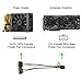 J&D 8 Pin to SATA Power Cable, (2 Pack) 2X SATA to 8 Pin PCI Express (PCIe) Graphic Video Card Power Cable Adapter, 8 inch