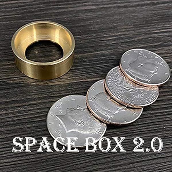 Amazon Com Doowops Space Box 2 0 Magic Tricks Magic Cylinder Magician Coin Appear Vanish Magic Toys Games