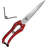 1PCS Multifunctional Stainless Steel Sheep Shears Hand Pruner, Powerful Spring Garden Shears,Wool Shears Manual Cow Wool Scissors Supplies Tool Pet