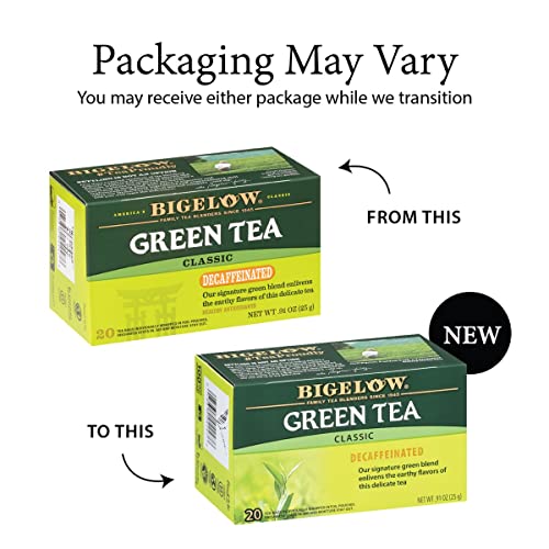 Bigelow Tea Classic Green Tea, Decaffeinated, 20 Count (Pack of 6), 120