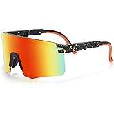 QUSBOI Two Sizes Cycling Polarized Baseball Sunglasses For Adults and Youth Boys Girls Kids UV400 Men Women Sports Glasses