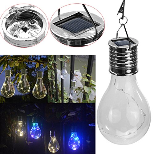 Sonmer Solar Power Rotatable Waterproof Hanging LED Light Lamp For Outdoor Garden Camping