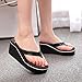 Clearance!Women Summer Flip Flops Shoes,Todaies Summer Sexy Flip Flops Women Sandals Bohemian Muffin Slope with Sandals (US 8, Black)