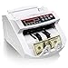 Goplus Money Counter Worldwide Bill Counting Machine Detector UV/MG Counterfeit w/External Display (White)