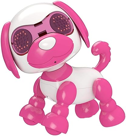 Amazon Freneci ロボットおもちゃ 犬 電子ペット 子供のおもちゃ ロボット犬 子供用ロボット犬のおもちゃ 吠える 笑う 男の子 女の子 誕生日 子供の日 クリスマス 新年 プレゼント 全4選択 ローズレッド 18 5x6x10cm ロボット 子ども向けフィギュア おもちゃ