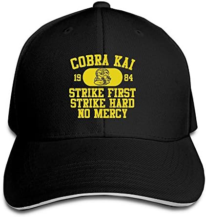 Unisex Quick Dry Cobra Kai 1984 Classic Adjustable Sandwich Cap