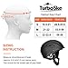 TurboSke Ski Helmet, Snow Sports Helmet, Snowboard Helmet Men Women Youth (Black, M (21