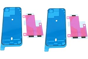 2 pcs Battery Adhesive Double Glue Tape and 2 pcs LCD Screen Bezel Frame Adhesive Replacement Part for iPhone 15 Pro Max