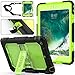 SEYMAC stock Case for iPad Mini 1/2/ 3, 3 Layers Protection Full-Body Hard PC & Soft Silicone Case with [Shoulder Strap] & [Built-in Kickstand] for iPad Mini 1st/ 2nd/ 3rd Gen(Green/Black)
