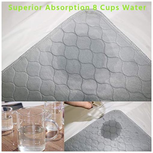 Niubya Extra Large Washable Pee Pads, 72 x 72 Inch Non Slip Waterproof