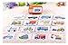 Baby Infant 32pcs Flash Card Jigsaw cognition puzzle Shape Matching Puzzle Cognitive Learning Early Education Card Learning Toys in a Box - traffic Vehicle Many Cars