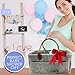 HOMIEBUDS Baby Diaper Caddy | Nursery Diaper Tote Bag | Baby Shower Gift Basket | Large Portable Car Travel Organizer | Boy Girl Diaper Storage Big for Changing Table | Newborn Registry Must Haves