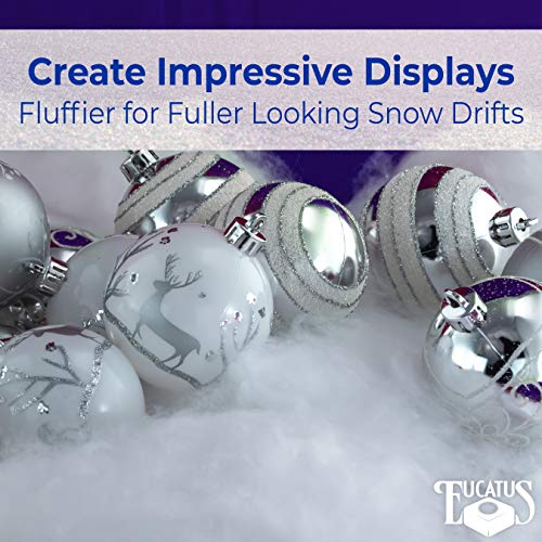 Super Realistic Fake Indoor Snow Blanket. 30 sqft CottonLike Fluffy