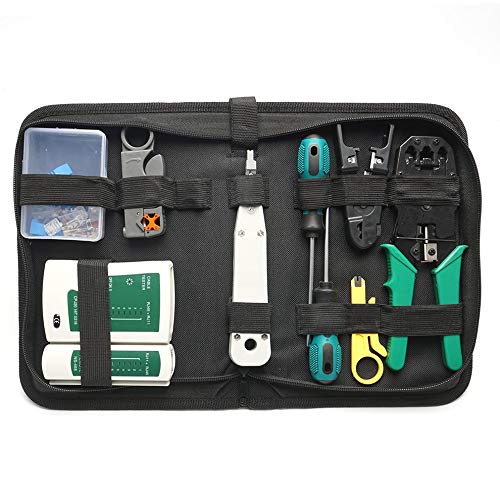 Professional Compact LAN Network Tool Kit Network Installation Tools Cable Tester Crimper Stripper T