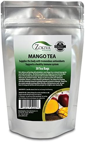 Mango Tea Bags 100% Pure (30 Premium Bags) Premium Quality Antioxidant Rich