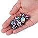 7 Die Metal Polyhedral Dice Set DND Role Playing Game Dice Set with Storage Bag for RPG Dungeons and Dragons D&D Math Teaching (Rainbow)