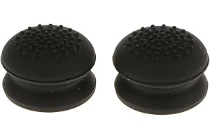 AMBERTOWN 2 x Analog Gamepad Raised Antislip Thumb Stick Grips Thumbsticks Joystick Cap Cover for PS4, PS3, Xbox 360, Xbox One Controller (Black)