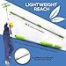Modern Domus 74 Inch Window Cleaning Kit - Squeegee with Flexible Head - 2 in 1 Window Cleaner Tool for High Windows, Shower Glass, Car Windshield