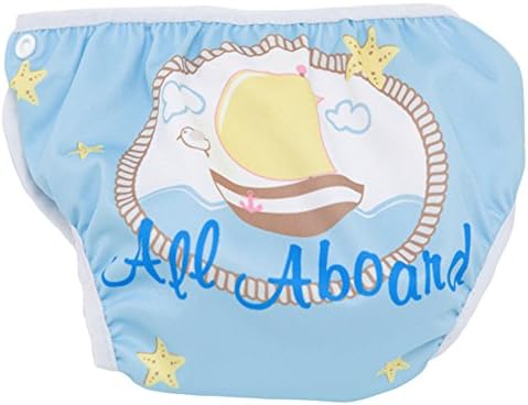 Swimava S1 Deluxe Swim Diaper (Size L) 3-24 months (Blue Boat)