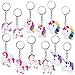 Konsait Unicorn Party Supplies, Unicorn Keychain Bulk(12pcs) Unicorn Bracelet Kit(12pcs) Unicorn Necklace(6pcs) Toys Prizes Gifts for Kids Girls Boys Women Backpacks for Unicorn Birthday Party Favors