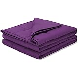 Weighted Idea Cool Weighted Blanket 15 lbs 60''x80'' for Adults (Comfortable Fabric, Purple)