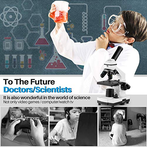 1 Microscope+Magnification+Biological+Educational+Accessories