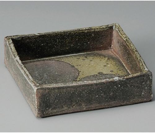 Sashimi Bowl Snack Dipping Bowl Salad Bowl size [ 155 x 155 x 35mm ] Ash glaze Bottom mouth square bowl Japanese dish plates traditional oriental asian