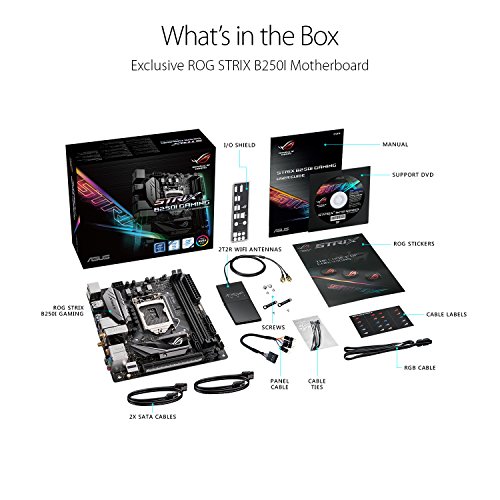 ASUS-ROG-Strix-B250I-Gaming-ROG-STRIX-B250I-GAMING-LGA1151-DDR4-DP-HDMI-M2-mini-ITX-Motherboard
