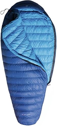 Yeti International Tension Comfort 800 Sleeping Bag: 30 Degree Down Royal Blue/Methyl Blue, Extra Long/Left Zip