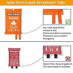 SecuCaptain Emergency Fire Blanket for Home and
