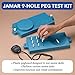 Jamar 9-Hole Peg Test Kit, Pegboard Set and Replacement Pegs to Improve Motor Coordination & Finger Dexterity, Hand Exerciser Game for Rehabilitation & Occupational Therapy to Improve Motor Skills