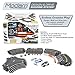 Modarri Delux Street Trackset | Race Car Track Building System | Build a Car Included Soft Eva Foam | 20 Track Pieces, 11 Driving Accessories, and 14 car Pieces in one Pack! STEM Toys
