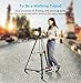 COOCHEER Professional Video Tripod, Heavy Duty Tripod System with 360 Degree Fluid Drag Video Head, 1/4